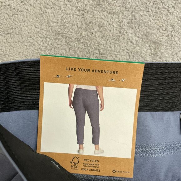 NEW Eddie Bauer Horizon Straight Ankle Pants Women's Size 12 Blue - Picture 9 of 10